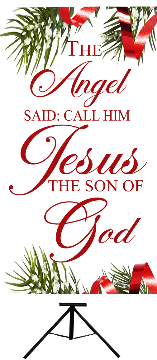 Christmas Red Stars-B The Angel said Call Him