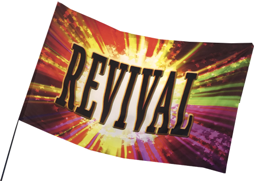 Revival Colorful Worship Flag