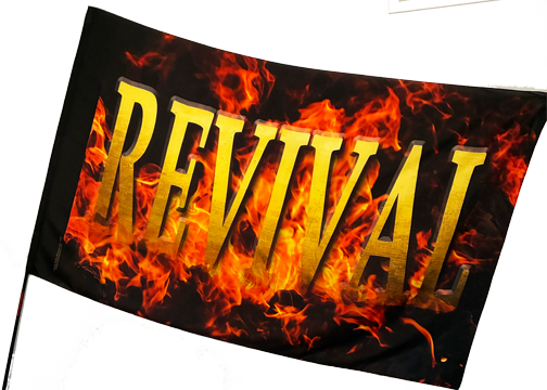 Revival Fire Worship Flag                   Coming Soon!!