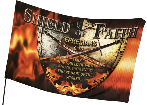Shield of Faith Worship Flag