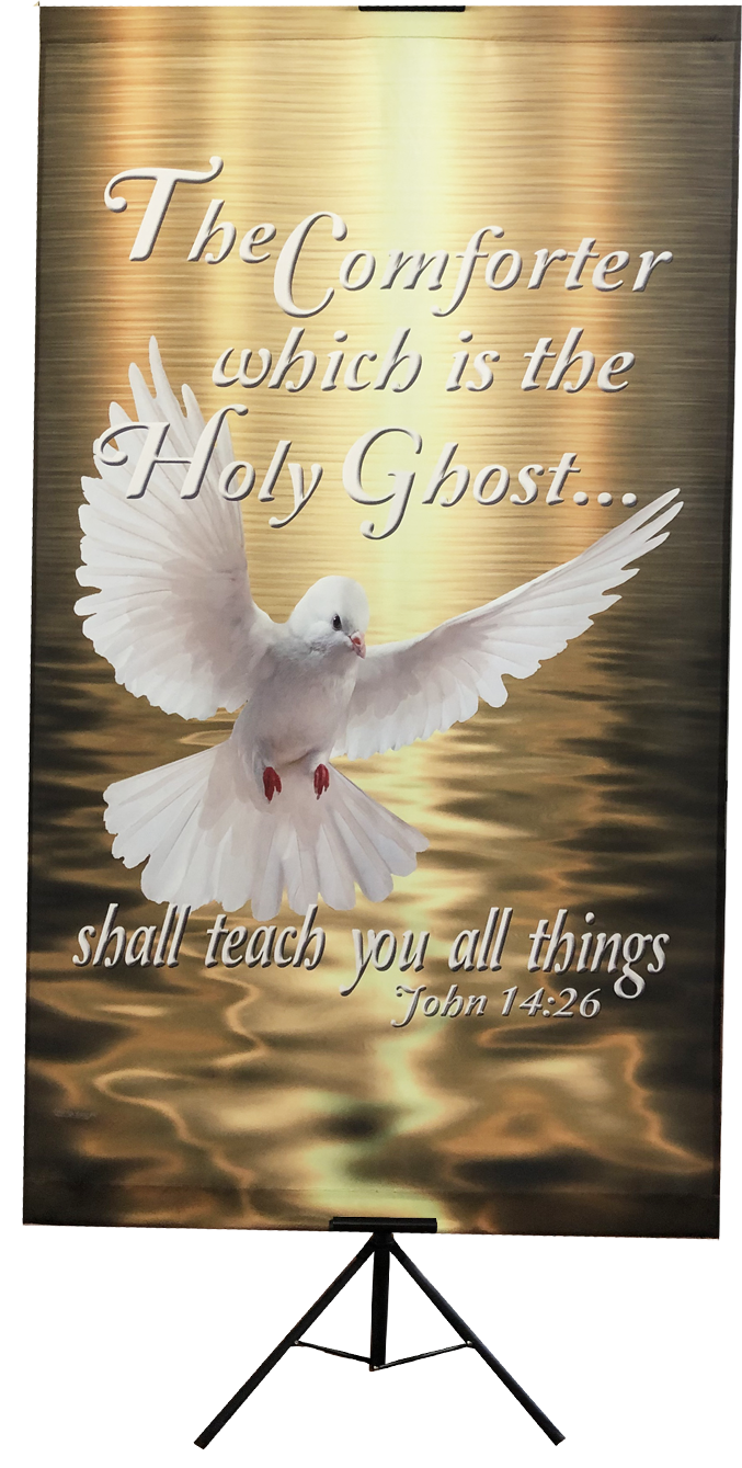 The Comforter which is the Holy Ghost Verticle Banner