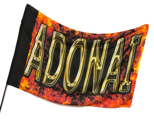 Adonai Fire Worship Flag