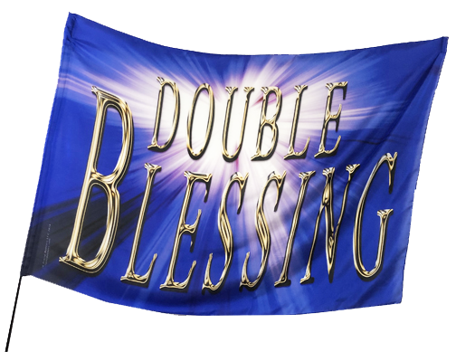Double Blessing Worship Flag