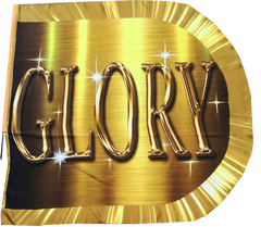 Glory Gold Metallic Worship Wing Flag Set