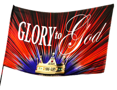 Glory to God Worship Flag
