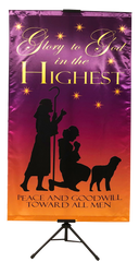 CHRISTMAS-Glory to God in the Highest (Shepards) Vertical Banner