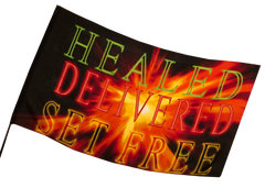 Healed Delivered Set Free Worship Flag