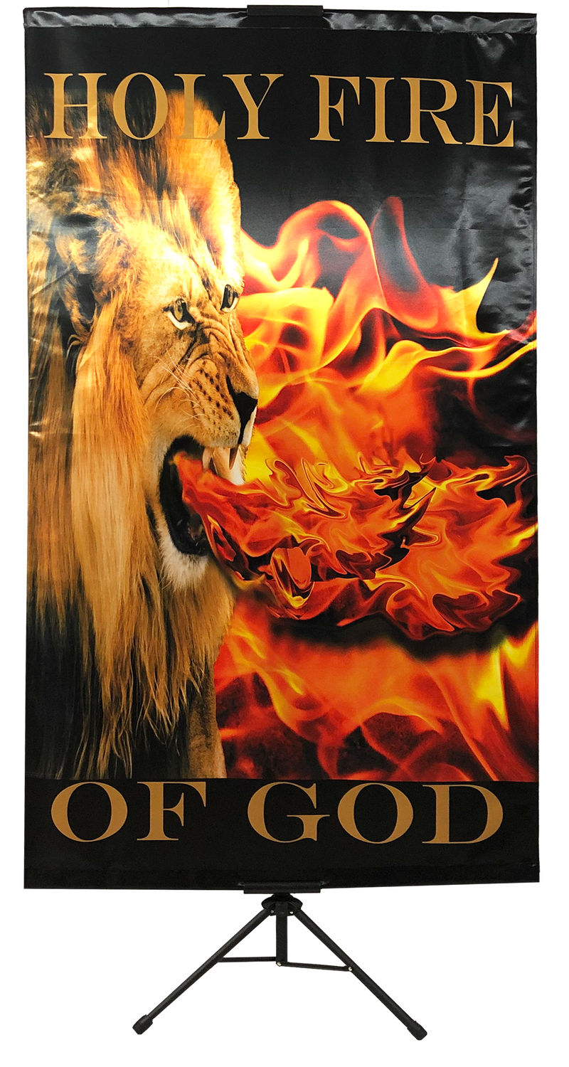Holy Fire of God Vertical Banner