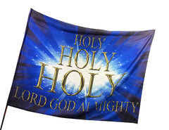 Holy, Holy, Holy, (Blue) Worship Flag