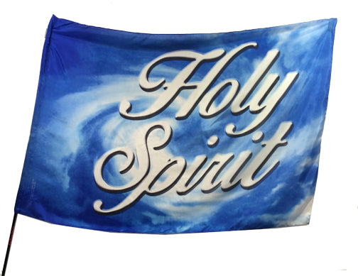 Holy Spirit (blue)  Worship Flag