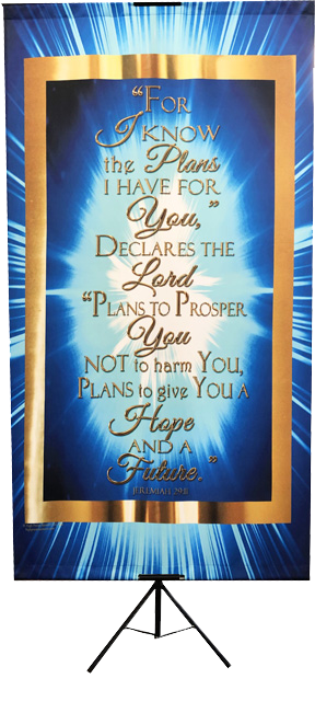 I Know the Plans I Have For You Vertical Wall Banner
