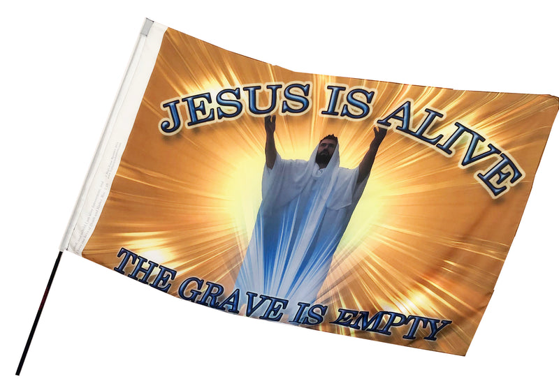 Jesus is Alive the Grave is Empty Worship Flag EASTER/RESURRECTION SUNDAY