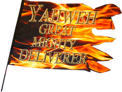 Yahweh Great Mighty Deliverer Cut Out Worship Flag