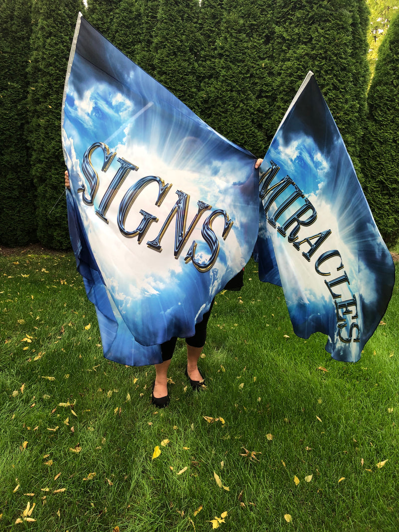 Signs Worship Wing Flag