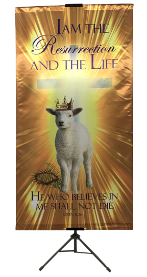 Wall Banner - I Am the Resurrection and the Life