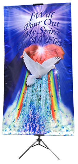 I Will Pour Out My Spirit Vertical Banner