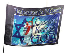 Jehovah Nissi Covenant Keeping God Worship Flag