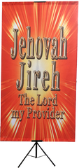 Jehovah Jireh/Orange Vertical Wall Banner