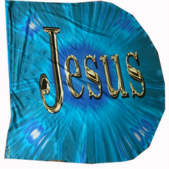 Jesus/King of Glory (Aqua) Worship Wing Flag Set