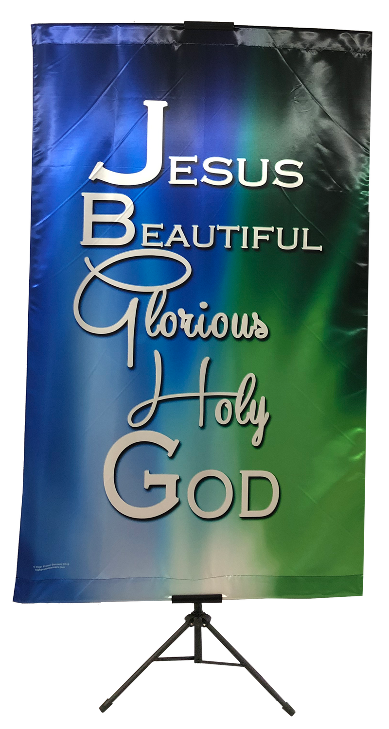 Jesus Beautiful Glorious Vertical Banner