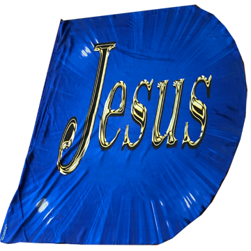 Jesus/King of Glory (royal blue) Wing Flag Set