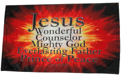Jesus Wonderful Counselor Horizontal Wall Banner