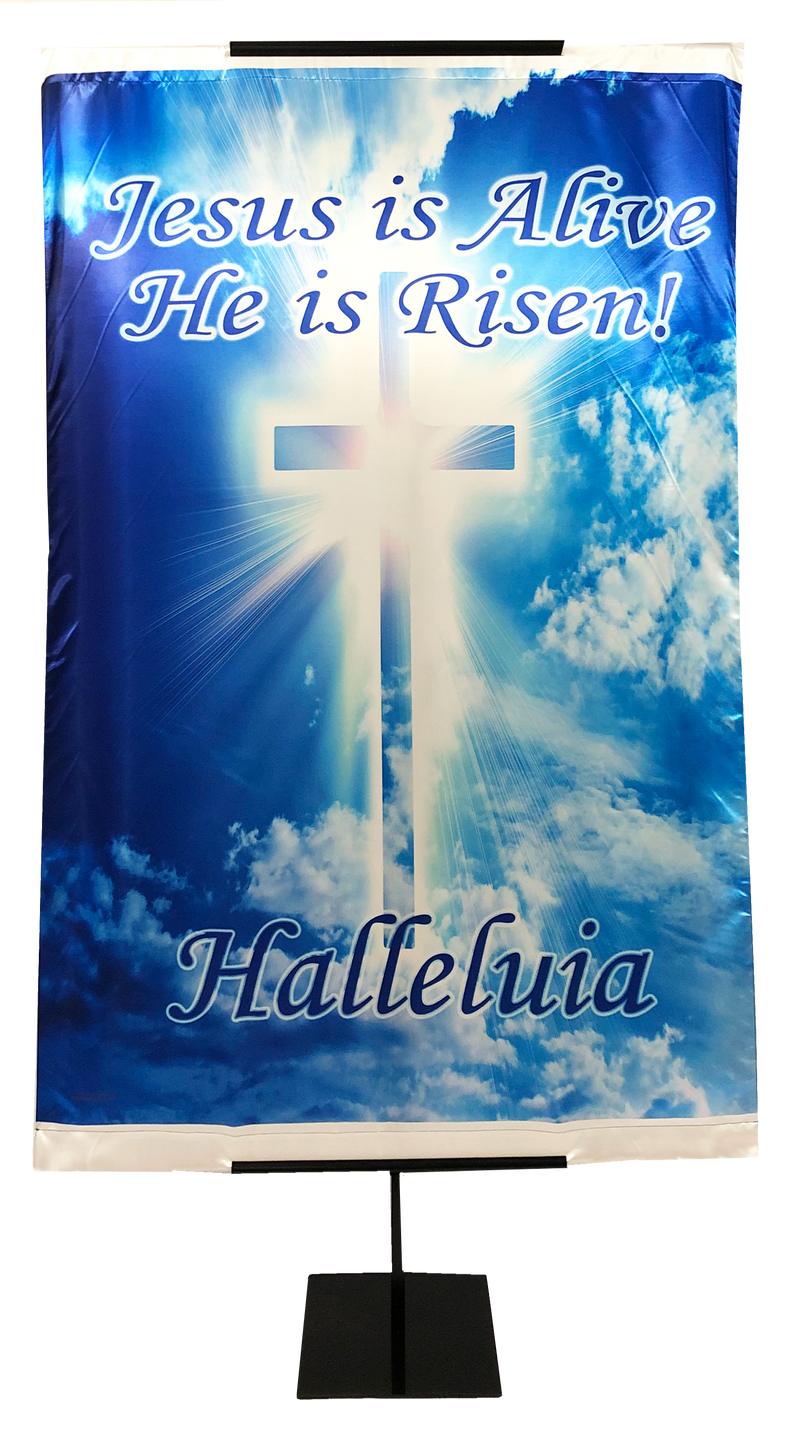 Wall Banner EASTER Resurrection Day - Jesus is Alive He is Risen Vertical Banner EASTER/RESURRECTION SUNDAY