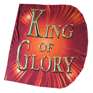 Jesus/King of Glory (red) Wing Flag Set