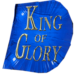 Jesus/King of Glory (royal blue) Worship Wing Flag Set