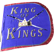 King of Kings Purple Worship Wing Flag Set
