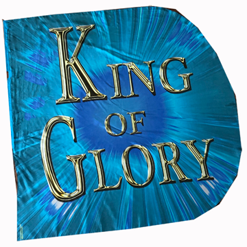 Jesus/King of Glory (Aqua) Wing Flag Set