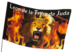 Spanish Leon de la Tribu de Juda Worship Flag