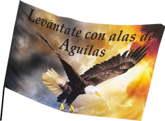 Spanish Levantate con alas de Aguilas Worship Flag