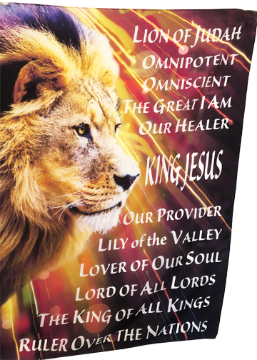 Lion of Judah Omnipotent Worship Flag