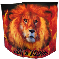 Lion of Judah / Black Font/ Worship Wing Flags Set