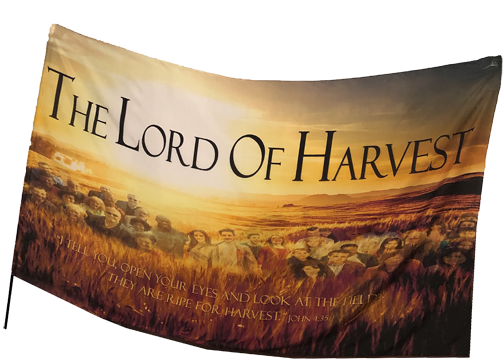 The Lord of Harvest Worship Flag