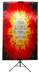 O Magnify The Lord Burst Vertical Banner