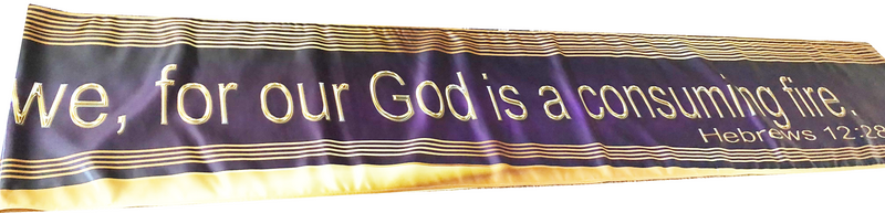 Worship the Lord with Reverence Horizontal Banner