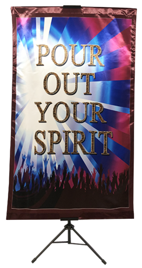 Pour Out Your Spirit Vertical Banner