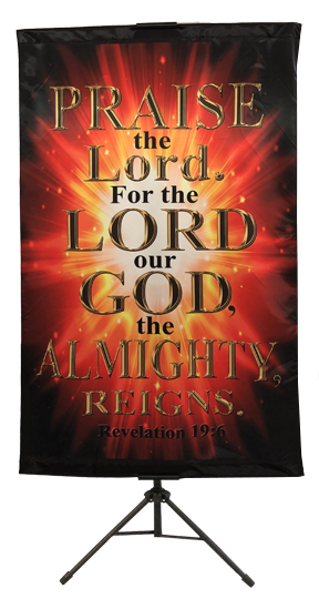 Praise The Lord Vertical Banner