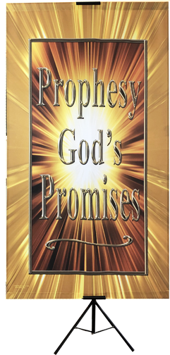 Prophesy God's Promises Vertical Banner