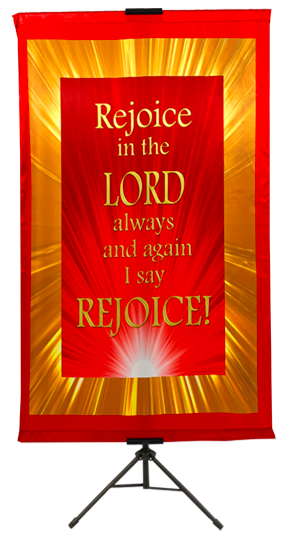 B-Rejoice in the Lord Vertical Banner