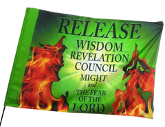 Release Wisdom Revelation Council /Green Worship Flag