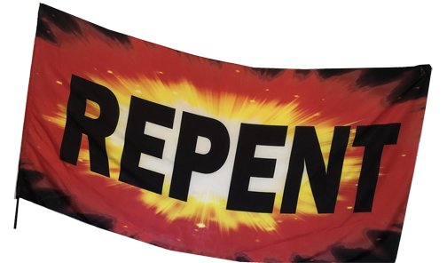 Repent Worship Flag