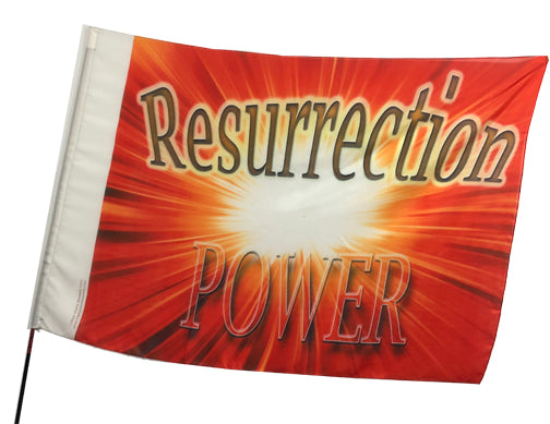 Resurrection Power Worship Flag