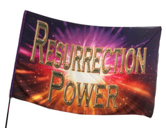 Resurrection Power Worship Flag