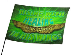 Rising with Healing Worship Flag