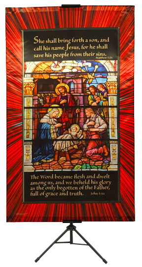 CHRISTMAS- She Shall Bring Forth a Son Vertical Banner