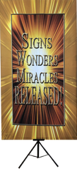 Signs Wonders Miracles Released Vertical Banner