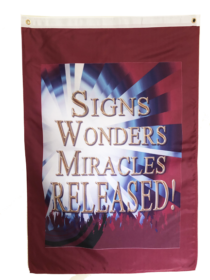 Signs Wonders Miracles Released Outdoor Flag